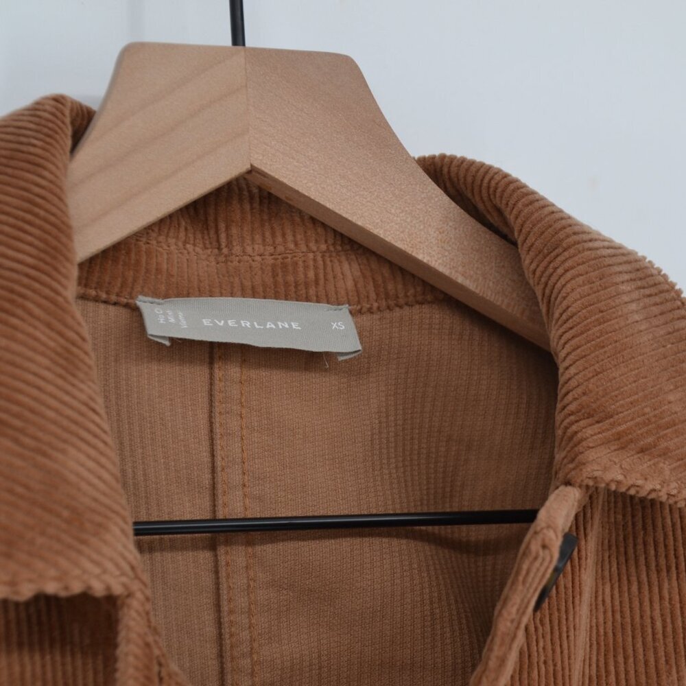 Everlane The Corduroy Long Shirt Jacket Brown XS Field Utility Chore Shacket - Picture 4 of 8